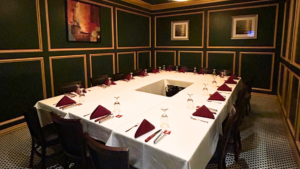 a table set for a dinner party